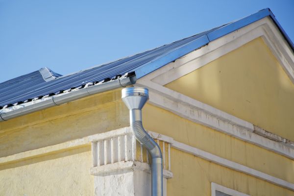 Steel Downspout Installation in Peyton